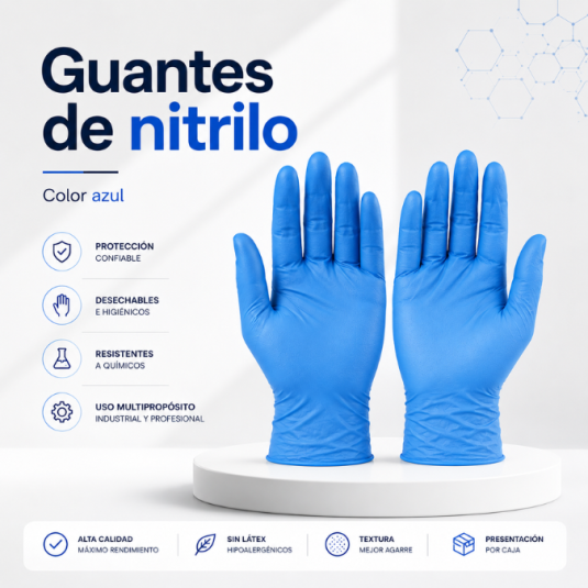 Guantes de nitrilo en Display REMED TouchCARE (10 cajas de 100 uds). Libres de polvo y látex, ambidiestros para examen médico. ¡Asegura tu stock en Panamá aquí!