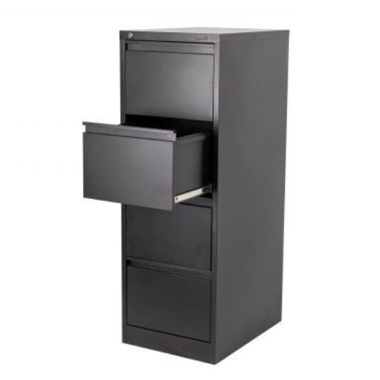 Archivador de metal negro 4 gavetas - ALL IN OFFICE PTY