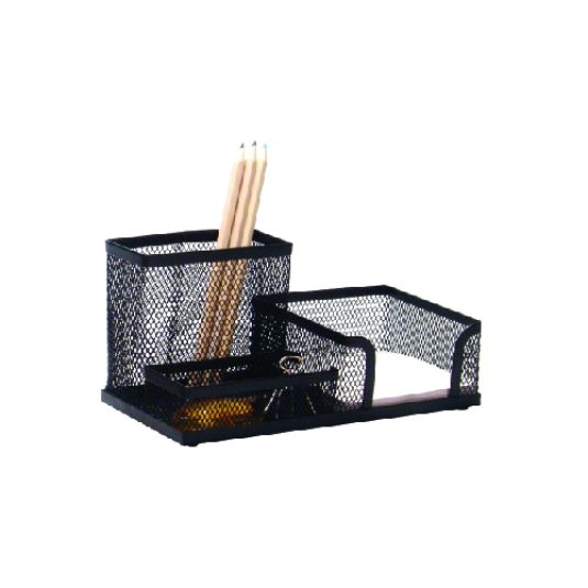 organizador de escritorio mesh negro