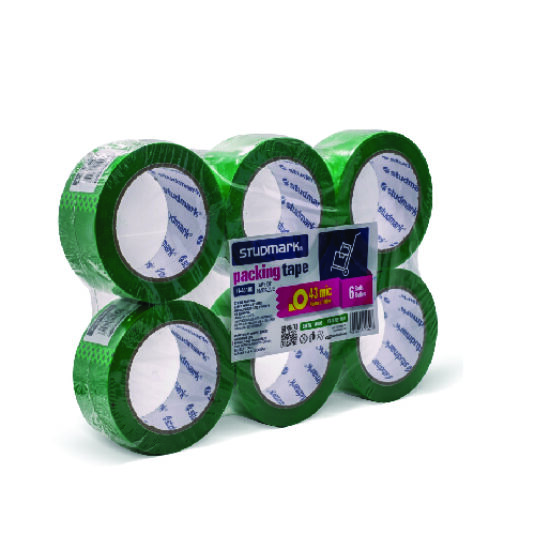 CINTA DE EMPAQUE 43MIC x 45MM x 100YD VERDE