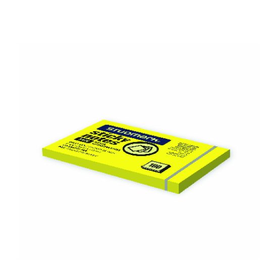 NOTAS ADHESIVAS NEON AMARILLO 3"X5" (100HJS)