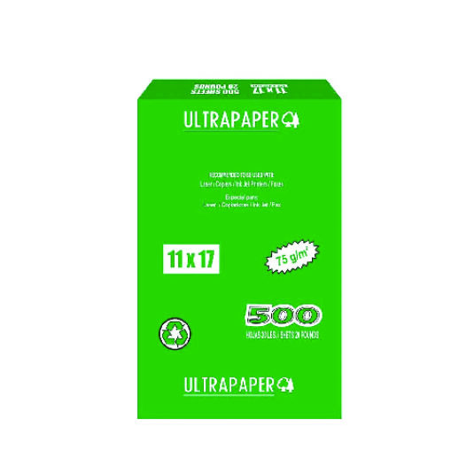 Papel multipropósito ultrapaper 20lb-75g  (11" x 17") (94% blanco)