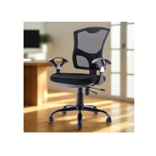 Silla secretaria con brazo fijo