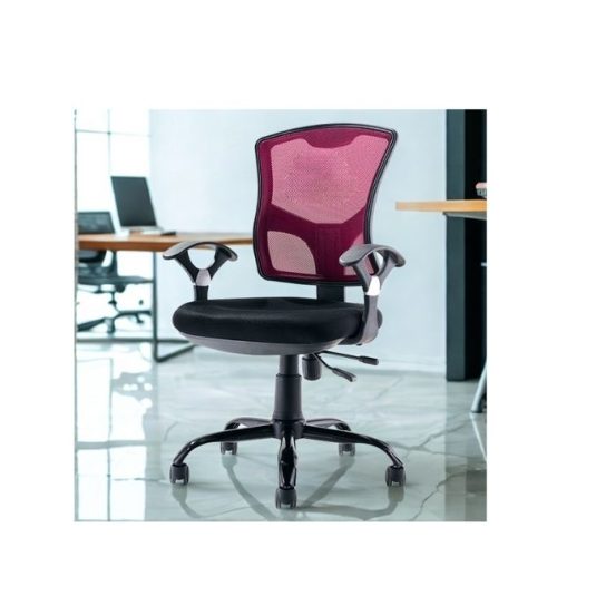 Silla secretaria con brazo fijo