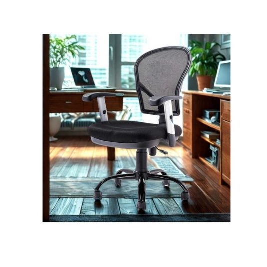 Silla ejecutiva con brazo ajustable, malla