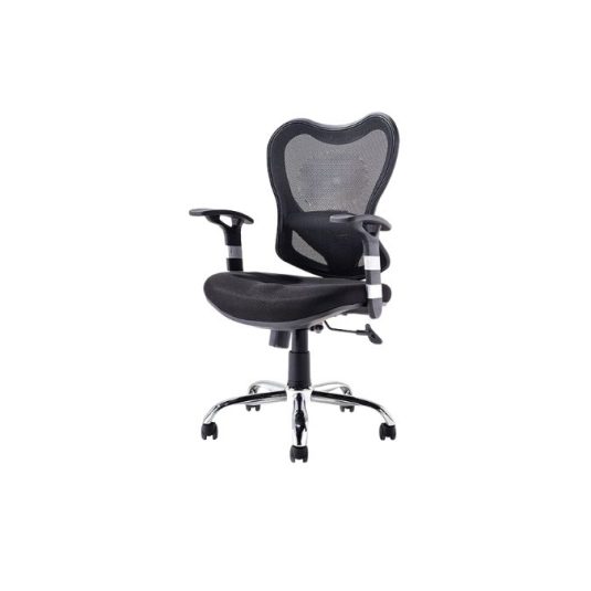 Silla ejecutiva con brazo fijo, malla