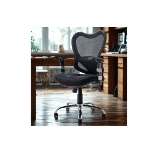 Silla ejecutiva con brazo fijo, malla