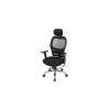 silla ejecutiva con brazo y cabezal ajustable, malla