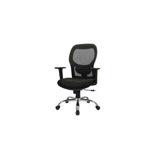 Silla ejecutiva con brazo ajustable, malla