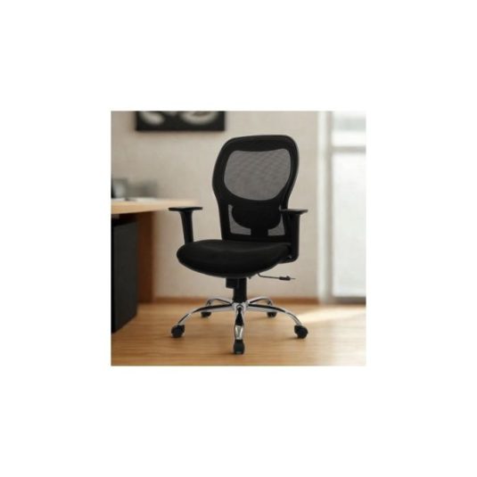 Silla ejecutiva con brazo ajustable, malla