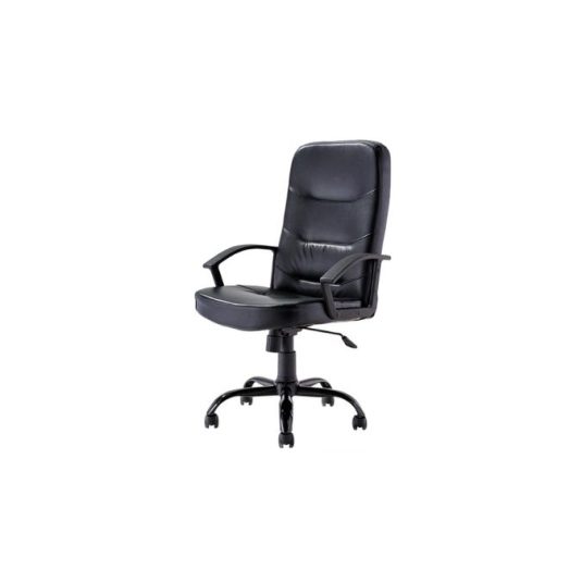 Silla ejecutiva con brazo fijo, cuerina