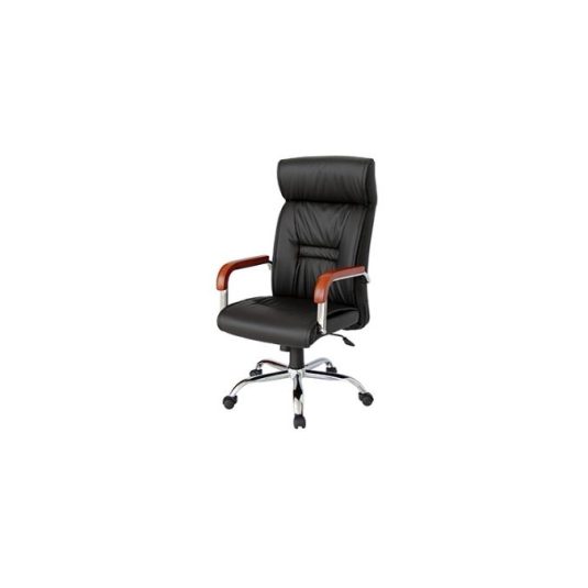 Silla ejecutiva con brazo fijo, cuerina