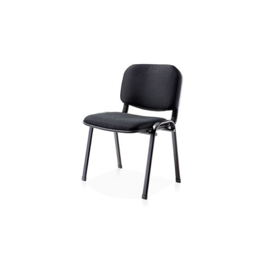 Silla de visita sin brazo, tela.