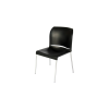 silla apilable, metal y plástico