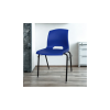 silla apilable, metal y plástico