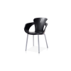 silla apilable, metal y plástico