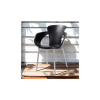 silla apilable, metal y plástico