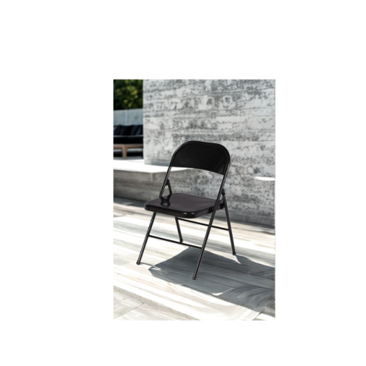 silla plegable, metal