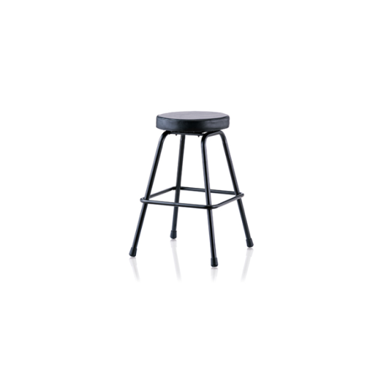 silla de bar alta, sin respaldo, cuerina