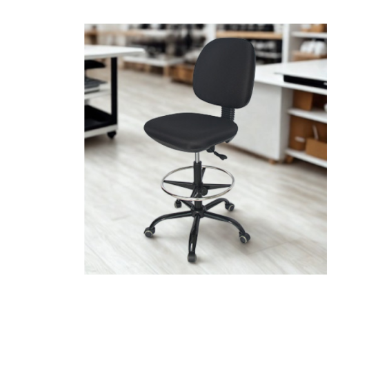 Silla de cajero, sin brazos, tela