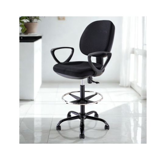 silla de cajero, con brazos, tela