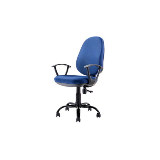 Silla secretaria c/b ,tela ,color azul
