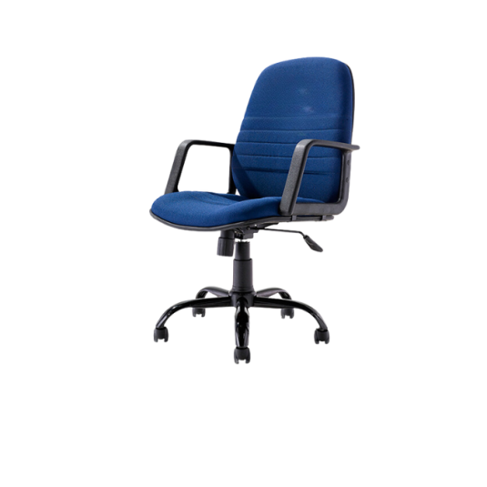 SILLA SECRETARIA C/B, TELA ,COLOR AZUL