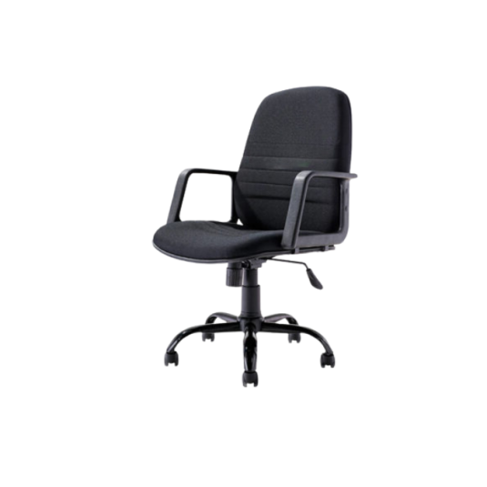 Silla secretaria c/b, tela ,color negro