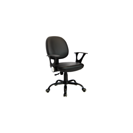 silla de secretaria c/b, cuerina ,color negro
