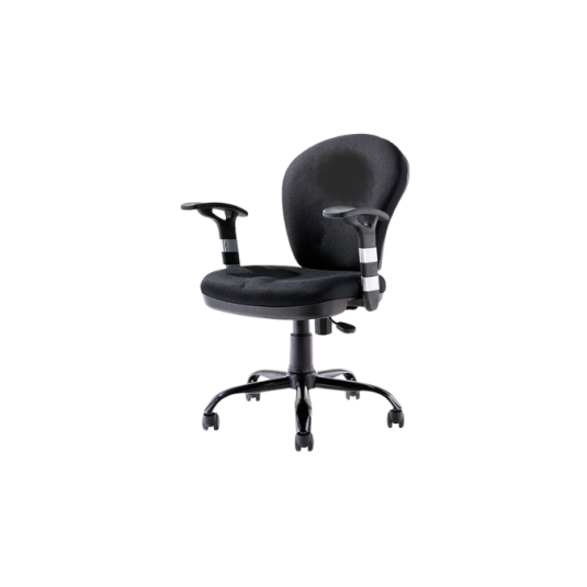 Silla secretaria c/b, tela ,color negro