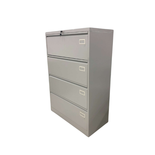Archivador lateral, 4 gavetas, metal