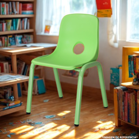 Silla kinder, metal y plástico