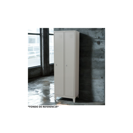 locker 2 puertas, metal