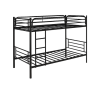 camarote twin desmontable negro