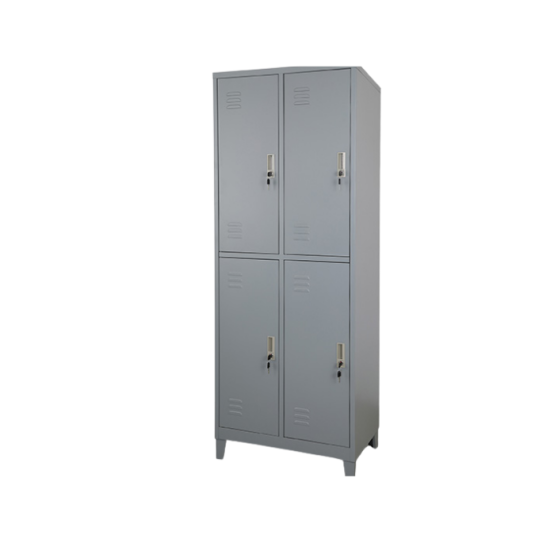 Locker 4 puertas, metal.