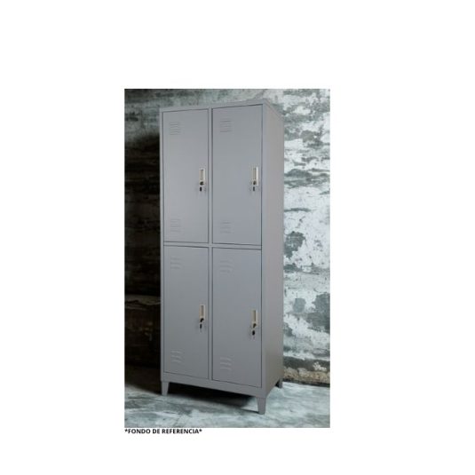 Locker 4 puertas, metal