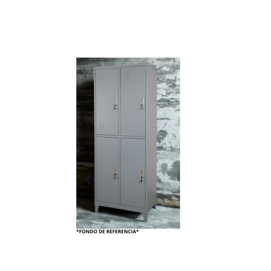 Locker 4 puertas, metal