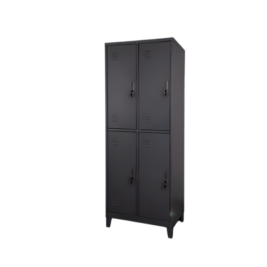 Locker 4 puertas, metal.