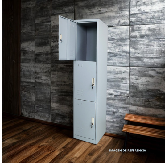 locker 3 puertas, metal