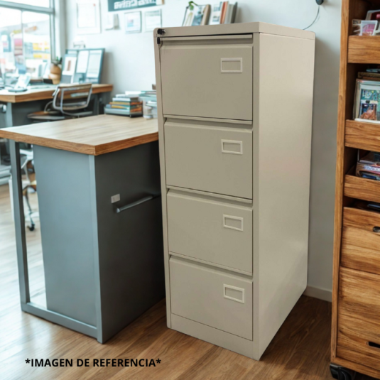 Archivador, 4 gavetas, metal