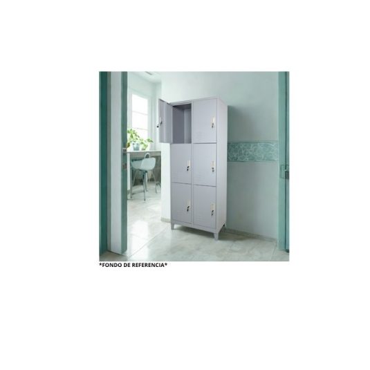 Locker 6 puertas, metal