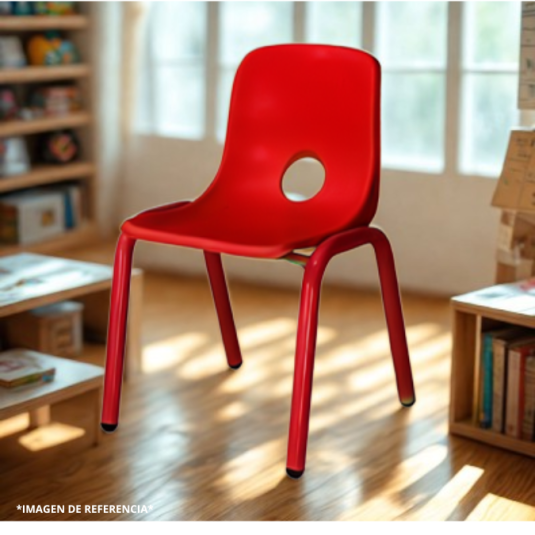 Silla kinder, metal y plástico