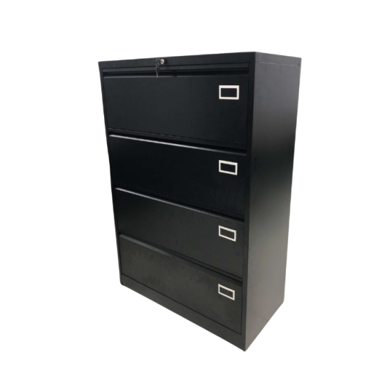 Archivador lateral, 4 gavetas, metal