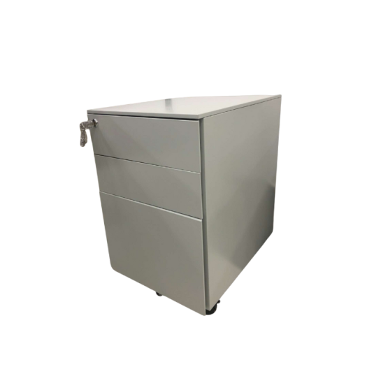 Archivador móvil, 3 gavetas, metal