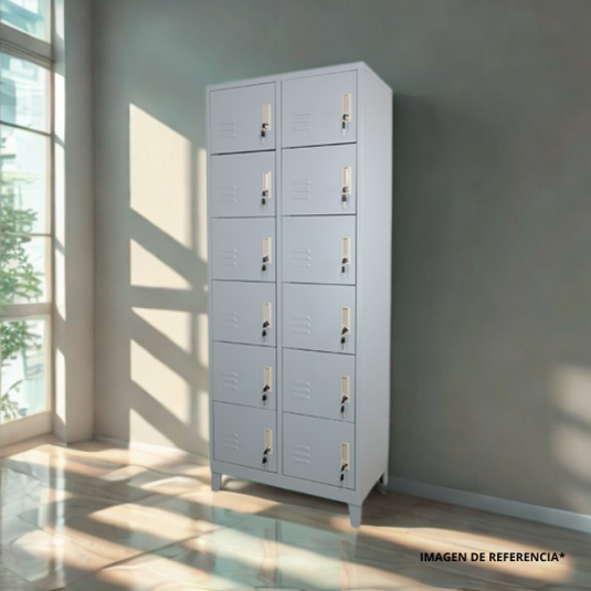 Locker 12 puertas, metal