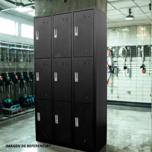 Locker 9 puertas, metal