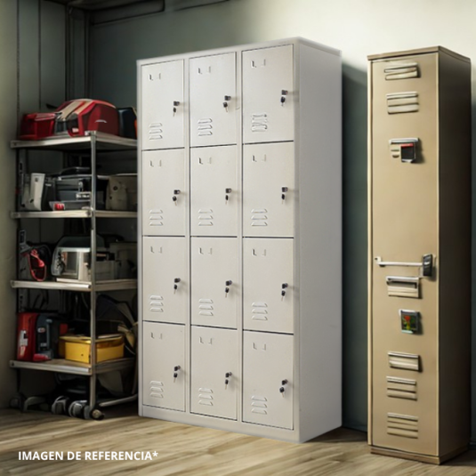 Locker 12 puertas, metal
