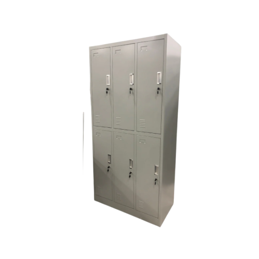 locker 6 puertas, metal
