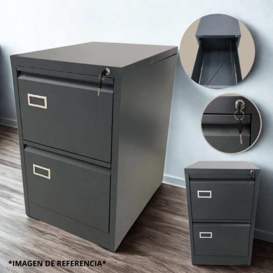 Archivador, 2 gavetas, metal