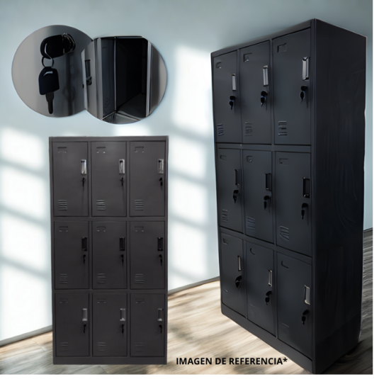 Locker 9 puertas, metal